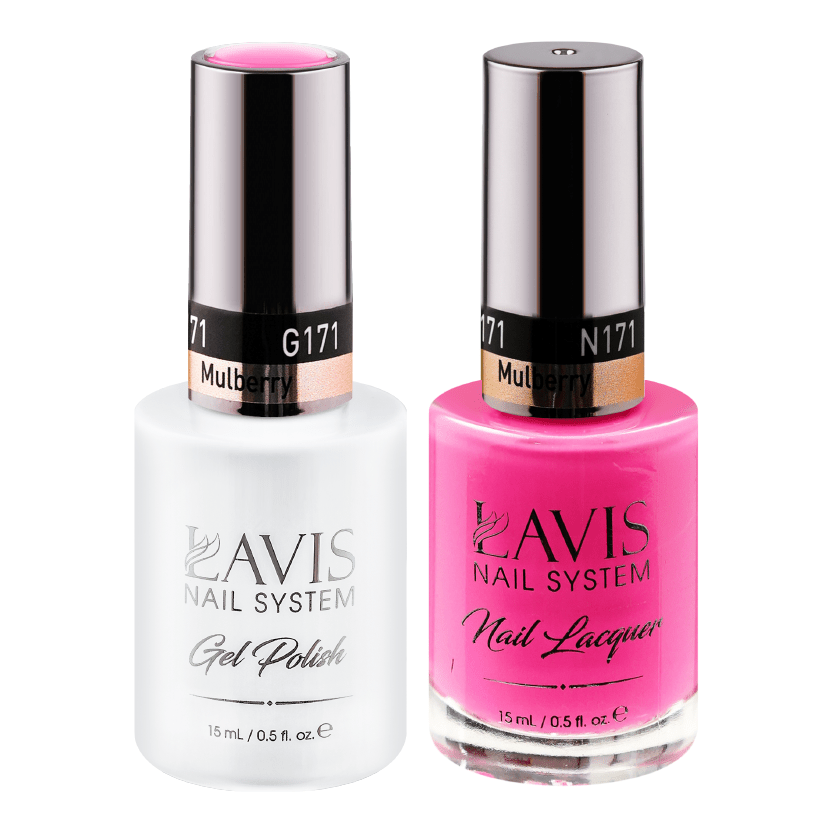 LAVIS Holiday Gift Bundle Set 12: 7 Gel & Lacquer, 1 Base Gel, 1 Top Gel - 216; 221; 176; 191; 171; 175; 185 - DTK Nail Supply