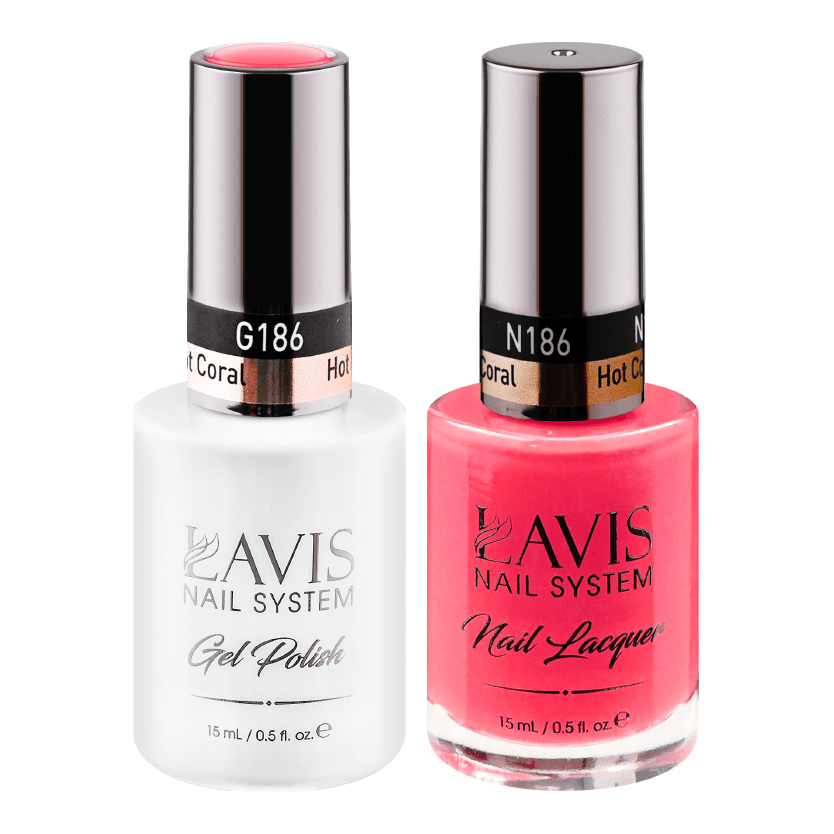 LAVIS Holiday Gift Bundle Set 13: 7 Gel & Lacquer, 1 Base Gel, 1 Top Gel - 163; 200; 180; 190; 140; 172; 186 - DTK Nail Supply