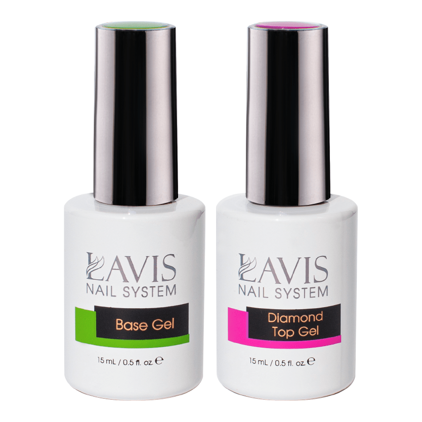 LAVIS Holiday Gift Bundle Set 14: 7 Gel & Lacquer, 1 Base Gel, 1 Top Gel - 085; 087; 088; 179; 183; 184; 197 - DTK Nail Supply
