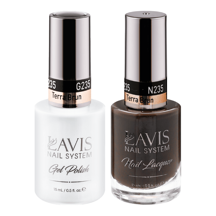 LAVIS Holiday Gift Bundle Set 15: 7 Gel & Lacquer, 1 Base Gel, 1 Top Gel - 229; 230; 231; 232; 233; 234; 235 - DTK Nail Supply