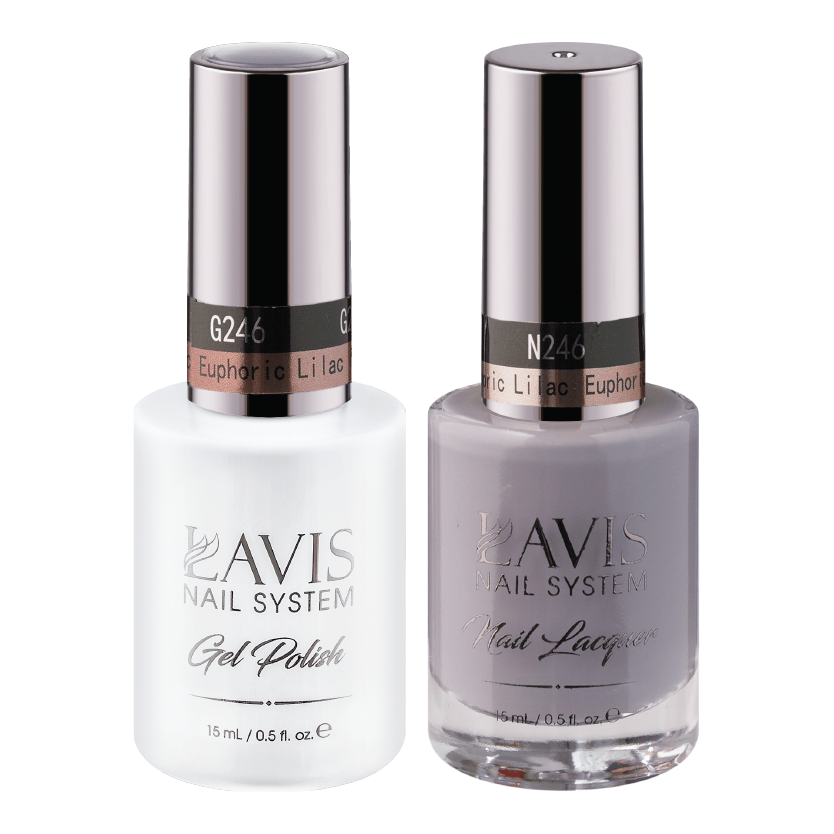 LAVIS Holiday Gift Bundle Set 16: 7 Gel & Lacquer, 1 Base Gel, 1 Top Gel - 242; 243; 244; 245; 246; 247; 248 - DTK Nail Supply