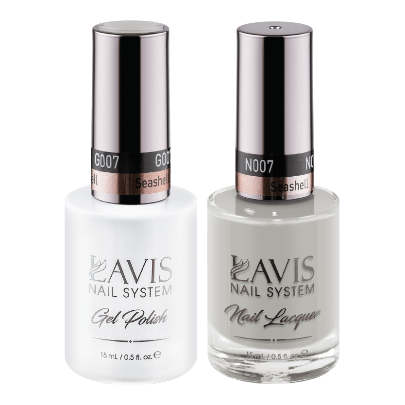 LAVIS Holiday Gift Bundle Set 2: 7 Gel & Lacquer, 1 Base Gel, 1 Top Gel - 070; 013; 007; 044; 071; 077; 045 - DTK Nail Supply