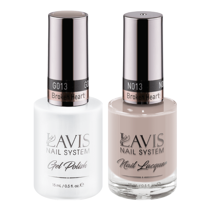 LAVIS Holiday Gift Bundle Set 2: 7 Gel & Lacquer, 1 Base Gel, 1 Top Gel - 070; 013; 007; 044; 071; 077; 045 - DTK Nail Supply