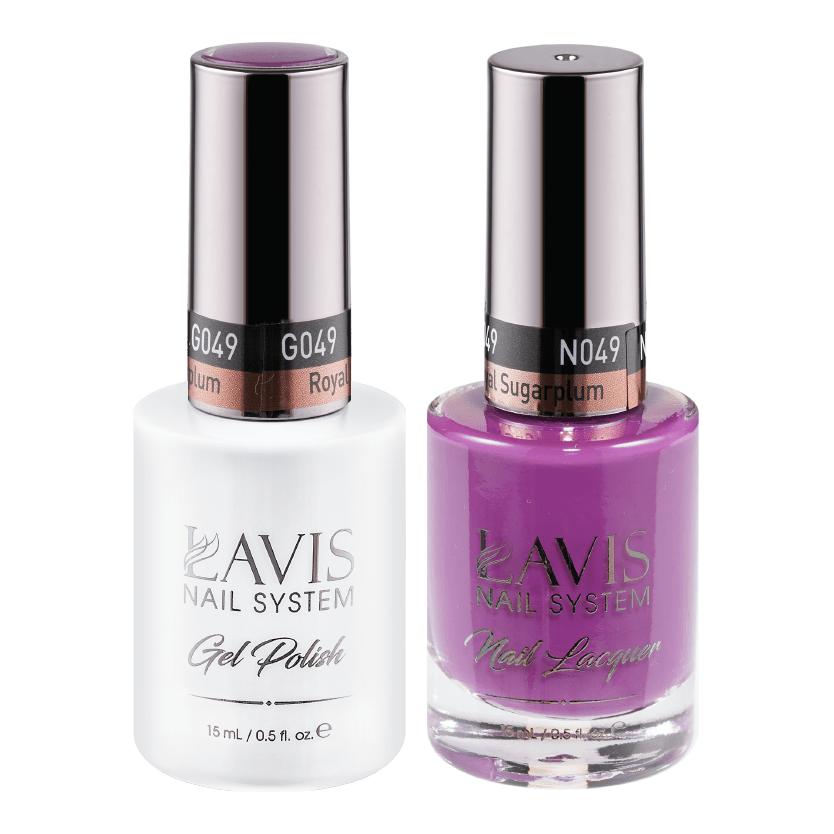 LAVIS Holiday Gift Bundle Set 20: 7 Gel & Lacquer, 1 Base Gel, 1 Top Gel - 048; 049; 050; 057; 052; 053; 054 - DTK Nail Supply