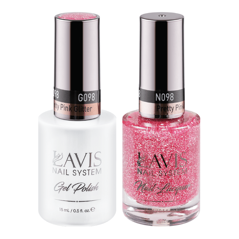 LAVIS Holiday Gift Bundle Set 21: 7 Gel & Lacquer, 1 Base Gel, 1 Top Gel - 097; 098; 099; 100; 102; 106; 107 - DTK Nail Supply