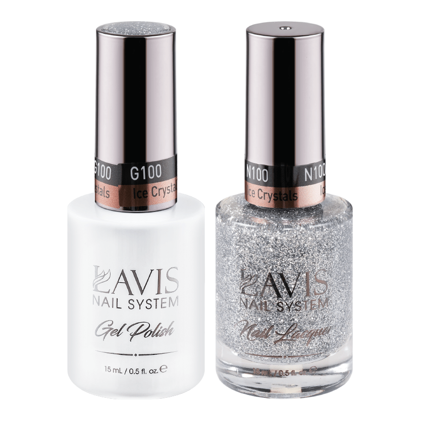 LAVIS Holiday Gift Bundle Set 21: 7 Gel & Lacquer, 1 Base Gel, 1 Top Gel - 097; 098; 099; 100; 102; 106; 107 - DTK Nail Supply
