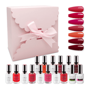 LAVIS Holiday Gift Bundle Set 22: 7 Gel & Lacquer, 1 Base Gel, 1 Top Gel - 205; 206; 207; 208; 209; 210; 213 - DTK Nail Supply