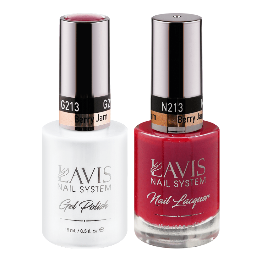 LAVIS Holiday Gift Bundle Set 22: 7 Gel & Lacquer, 1 Base Gel, 1 Top Gel - 205; 206; 207; 208; 209; 210; 213 - DTK Nail Supply