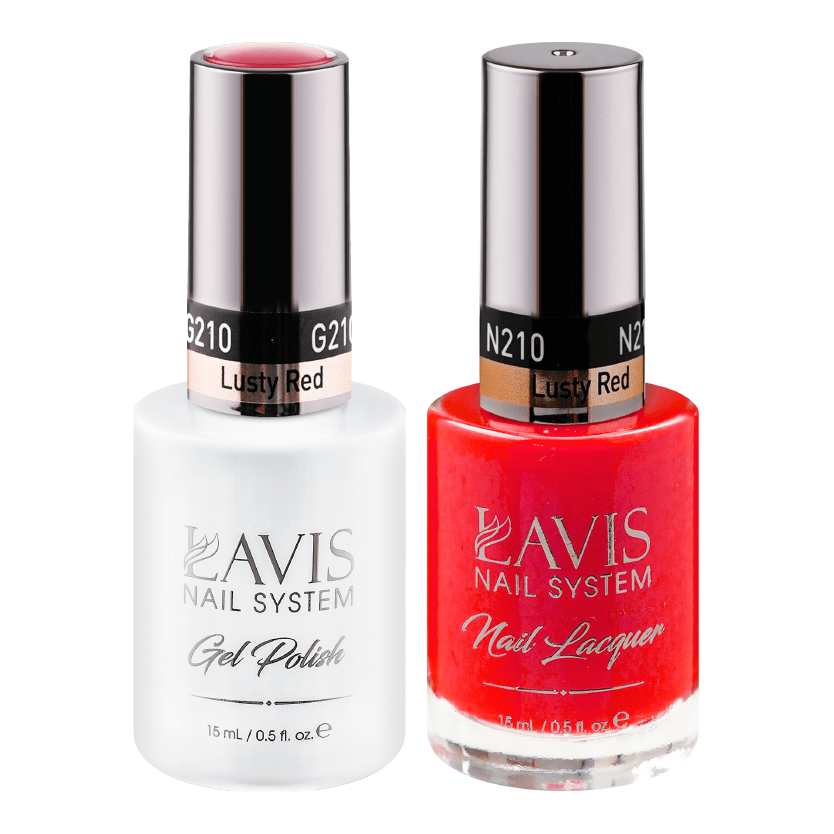 LAVIS Holiday Gift Bundle Set 22: 7 Gel & Lacquer, 1 Base Gel, 1 Top Gel - 205; 206; 207; 208; 209; 210; 213 - DTK Nail Supply
