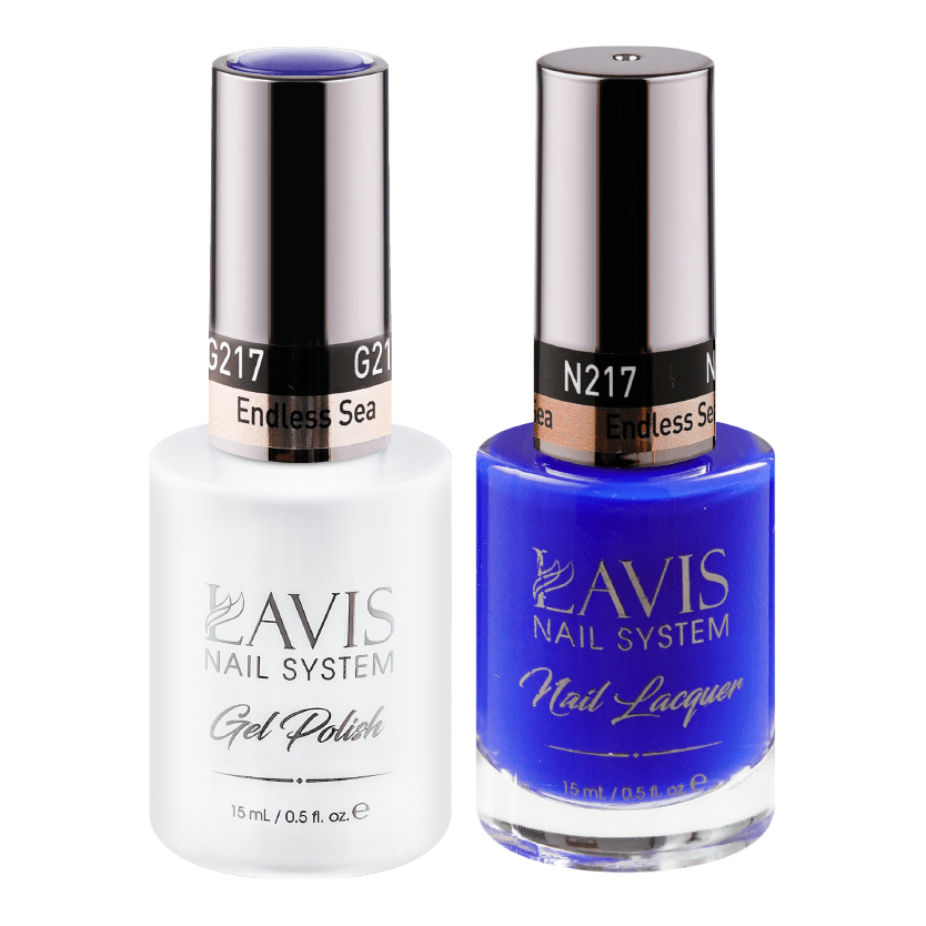 LAVIS Holiday Gift Bundle Set 23: 7 Gel & Lacquer, 1 Base Gel, 1 Top Gel - 217; 219; 220; 222; 225; 226; 228 - DTK Nail Supply