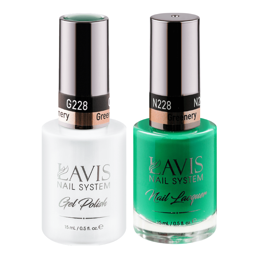LAVIS Holiday Gift Bundle Set 23: 7 Gel & Lacquer, 1 Base Gel, 1 Top Gel - 217; 219; 220; 222; 225; 226; 228 - DTK Nail Supply