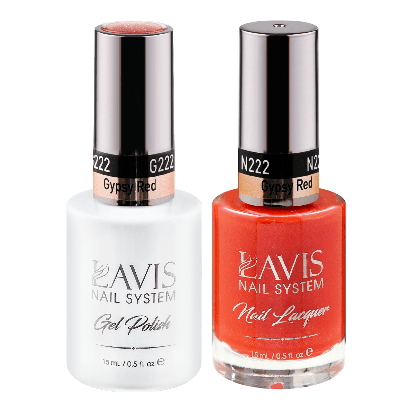 LAVIS Holiday Gift Bundle Set 23: 7 Gel & Lacquer, 1 Base Gel, 1 Top Gel - 217; 219; 220; 222; 225; 226; 228 - DTK Nail Supply