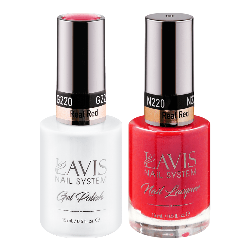 LAVIS Holiday Gift Bundle Set 23: 7 Gel & Lacquer, 1 Base Gel, 1 Top Gel - 217; 219; 220; 222; 225; 226; 228 - DTK Nail Supply