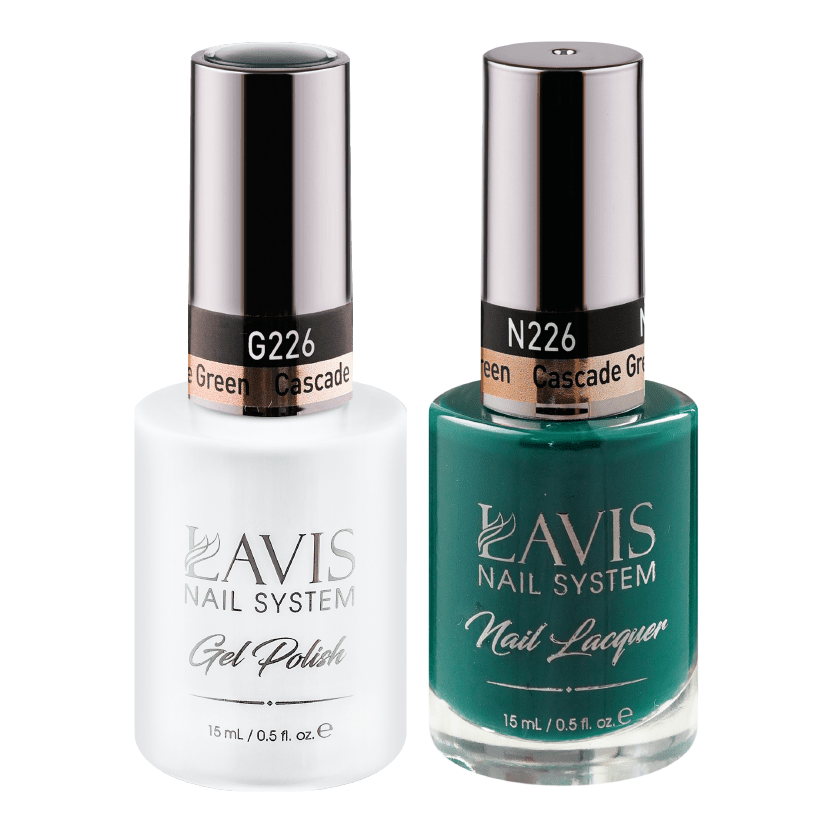LAVIS Holiday Gift Bundle Set 23: 7 Gel & Lacquer, 1 Base Gel, 1 Top Gel - 217; 219; 220; 222; 225; 226; 228 - DTK Nail Supply