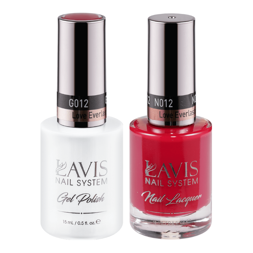LAVIS Holiday Gift Bundle Set 24: 7 Gel & Lacquer, 1 Base Gel, 1 Top Gel - 027; 058; 016; 012; 042; 092; 091 - DTK Nail Supply