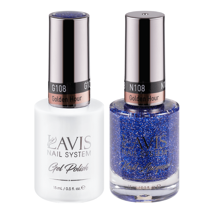 LAVIS Holiday Gift Bundle Set 25: 7 Gel & Lacquer, 1 Base Gel, 1 Top Gel - 094; 095; 108; 083; 101; 084; 104 - DTK Nail Supply