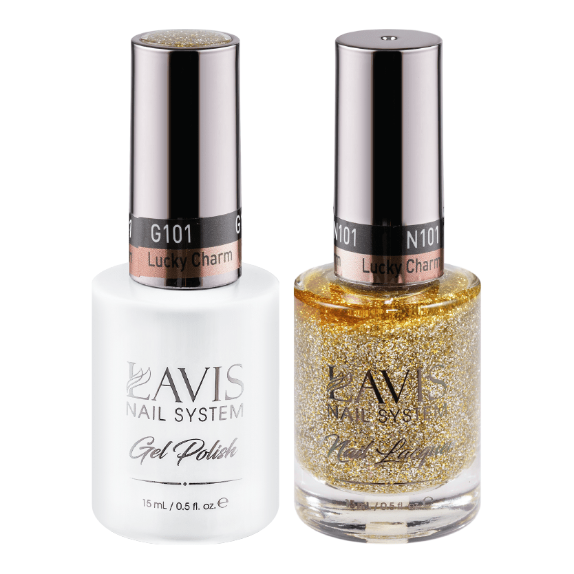 LAVIS Holiday Gift Bundle Set 25: 7 Gel & Lacquer, 1 Base Gel, 1 Top Gel - 094; 095; 108; 083; 101; 084; 104 - DTK Nail Supply