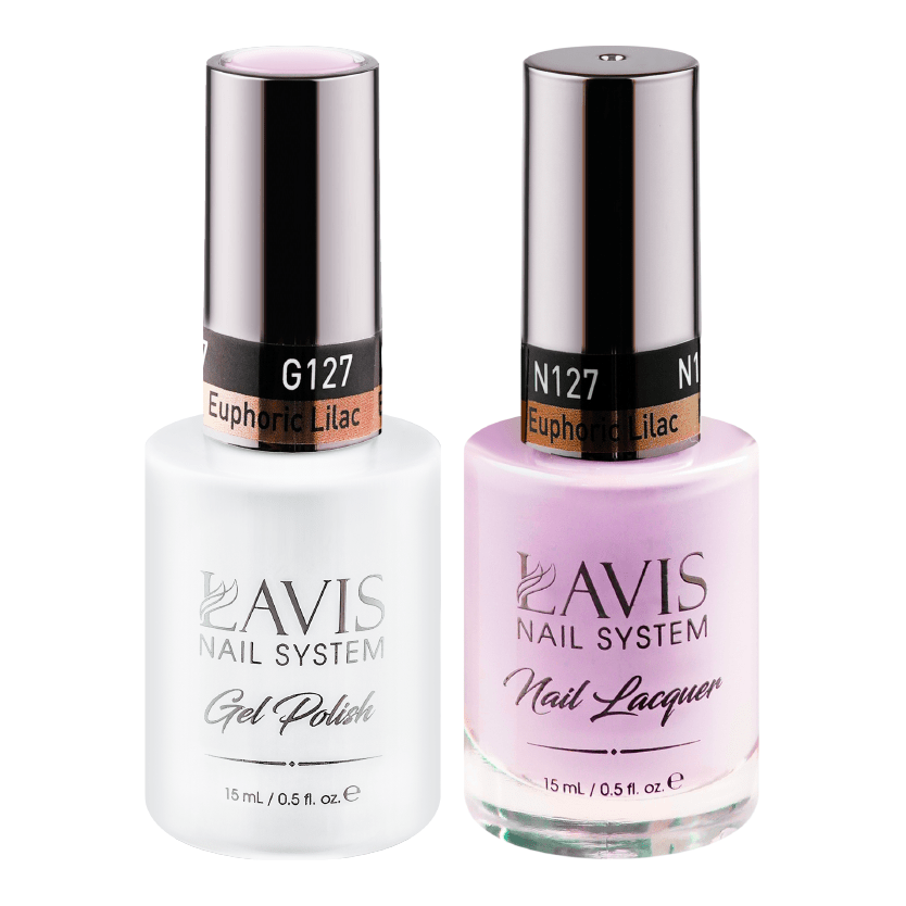 LAVIS Holiday Gift Bundle Set 3: 7 Gel & Lacquer, 1 Base Gel, 1 Top Gel - 145; 150; 115; 125; 147; 127; 128 - DTK Nail Supply
