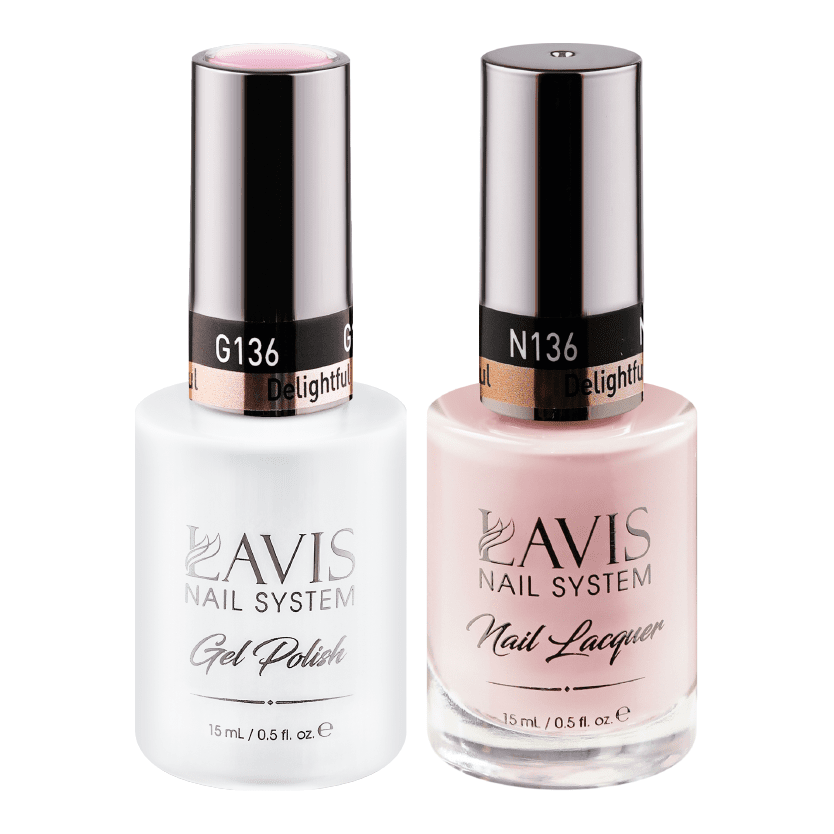 LAVIS Holiday Gift Bundle Set 5: 7 Gel & Lacquer, 1 Base Gel, 1 Top Gel - 117; 136; 153; 001; 135; 066; 140 - DTK Nail Supply