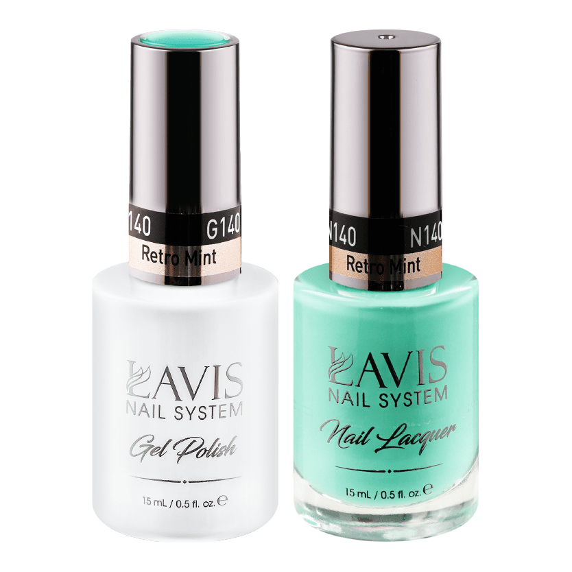 LAVIS Holiday Gift Bundle Set 5: 7 Gel & Lacquer, 1 Base Gel, 1 Top Gel - 117; 136; 153; 001; 135; 066; 140 - DTK Nail Supply