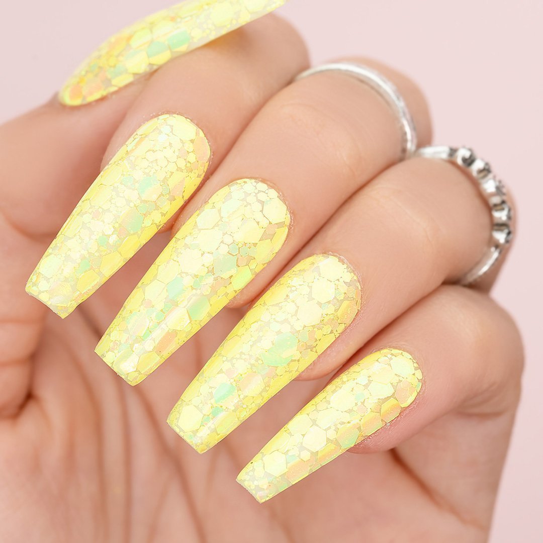 LAVIS Holographic Glitter CG16 - Acrylic & Dip Powder 1.5 oz - DTK Nail Supply