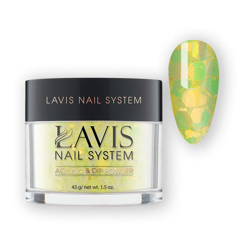 LAVIS Holographic Glitter CG16 - Acrylic & Dip Powder 1.5 oz - DTK Nail Supply