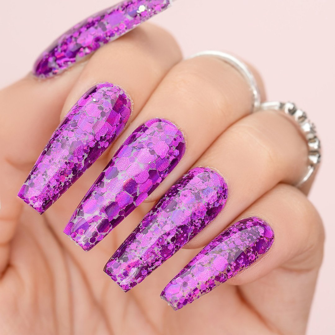 LAVIS Holographic Glitter CG20 - Acrylic & Dip Powder 1.5 oz - DTK Nail Supply