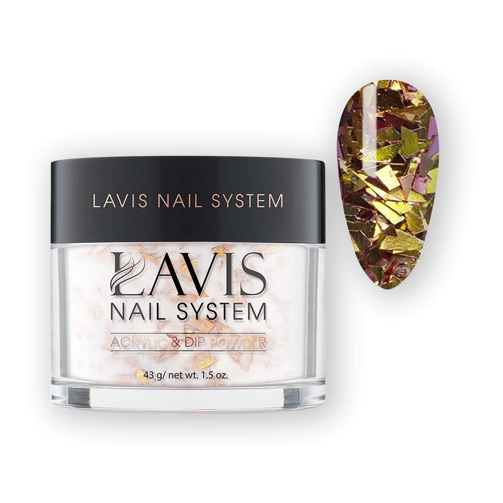 LAVIS Irregular Flakes Glitter IG22 - Acrylic & Dip Powder 1.5 oz - DTK Nail Supply