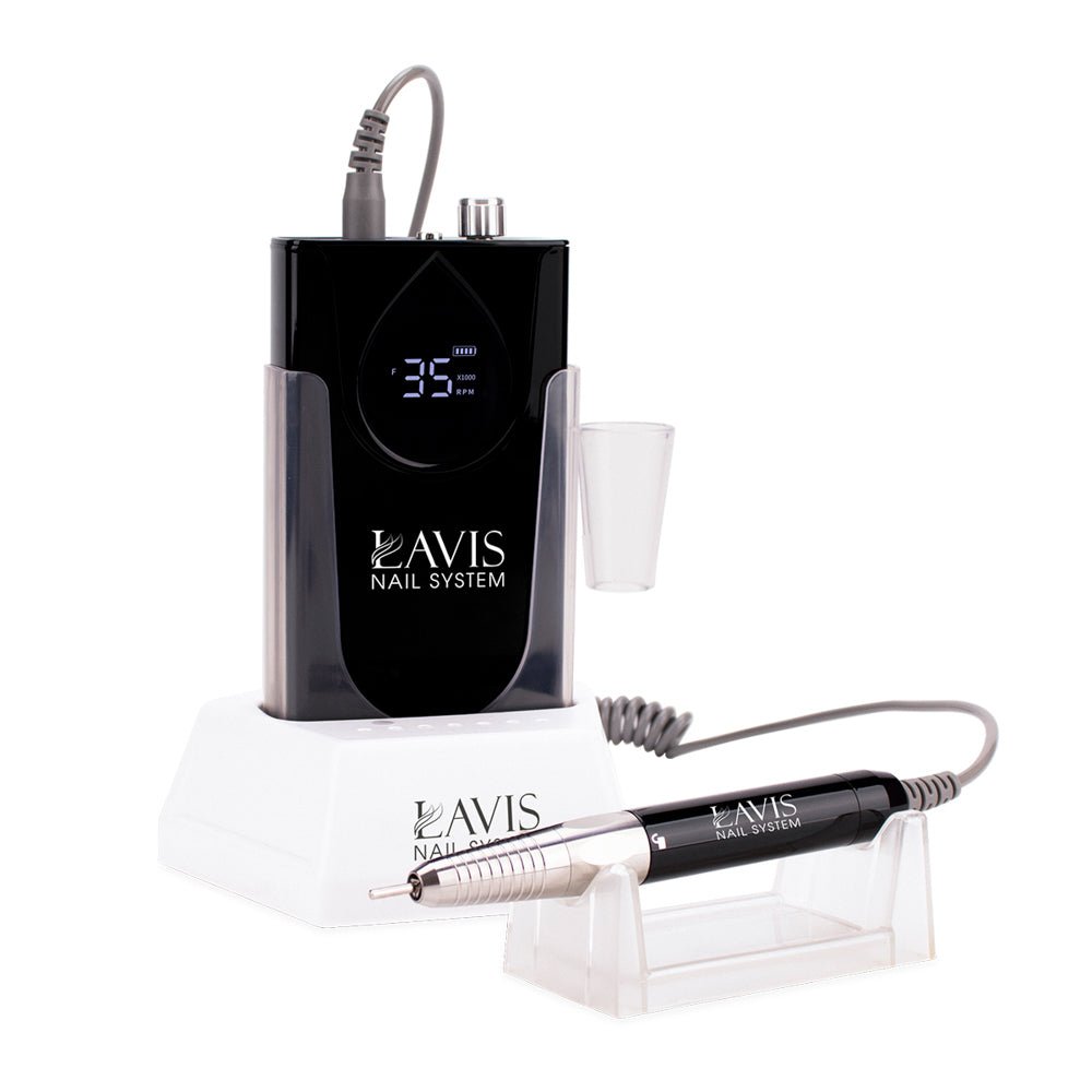 LAVIS Nail Drill - Black - DTK Nail Supply