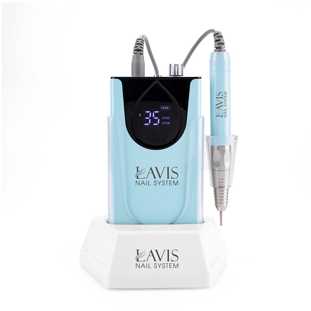 LAVIS Nail Drill - Blue - DTK Nail Supply