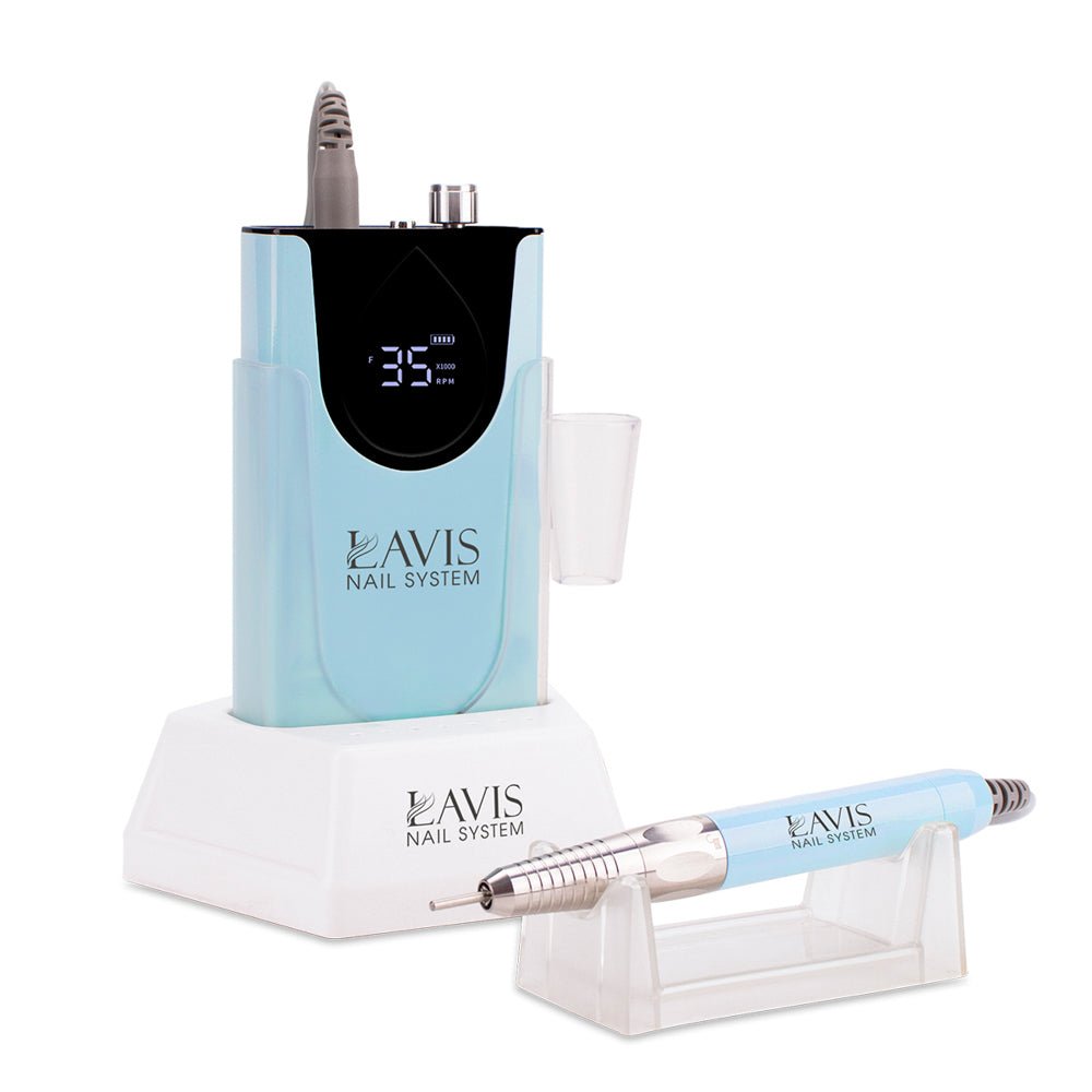 LAVIS Nail Drill - Blue - DTK Nail Supply