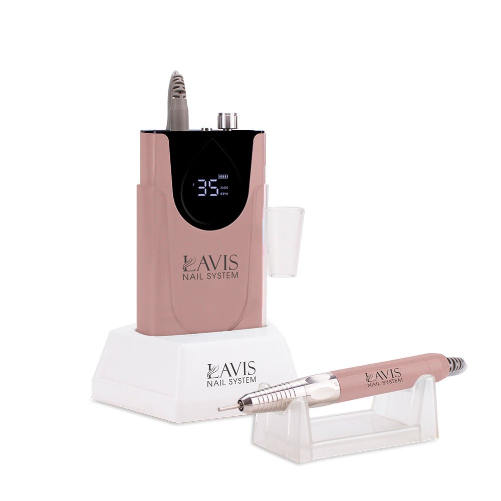 LAVIS Nail Drill - Rose Gold - DTK Nail Supply