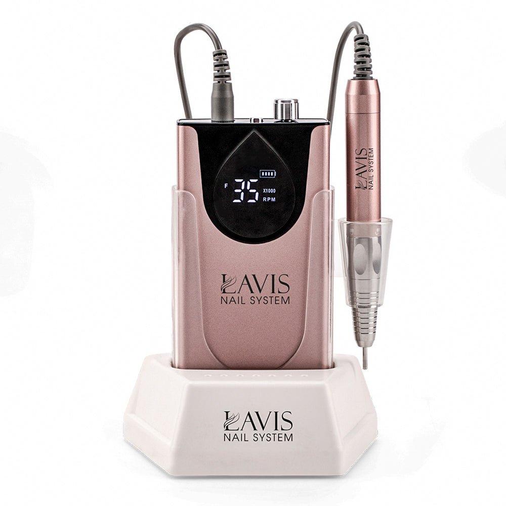 LAVIS Nail Drill - Rose Gold - DTK Nail Supply
