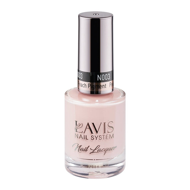 LAVIS Nail Lacquer - 003 Peach Pigment - DTK Nail Supply