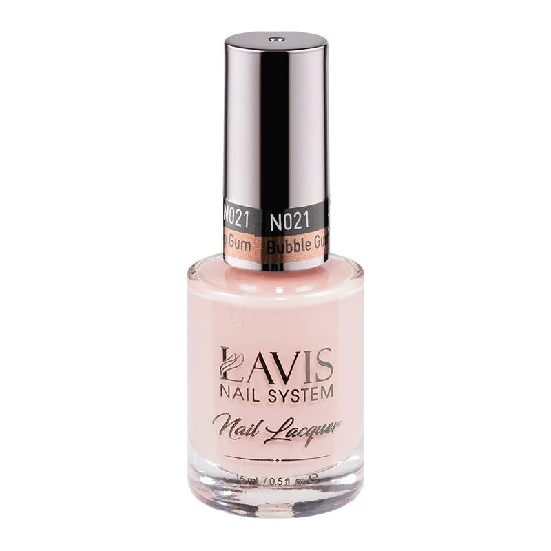 LAVIS Nail Lacquer - 021 Bubble Gum Pop Gum - DTK Nail Supply