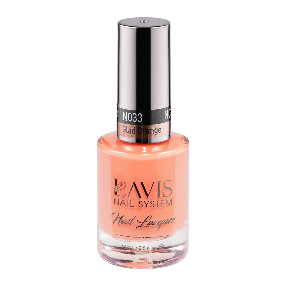 LAVIS Nail Lacquer - 033 Glad Orange - DTK Nail Supply
