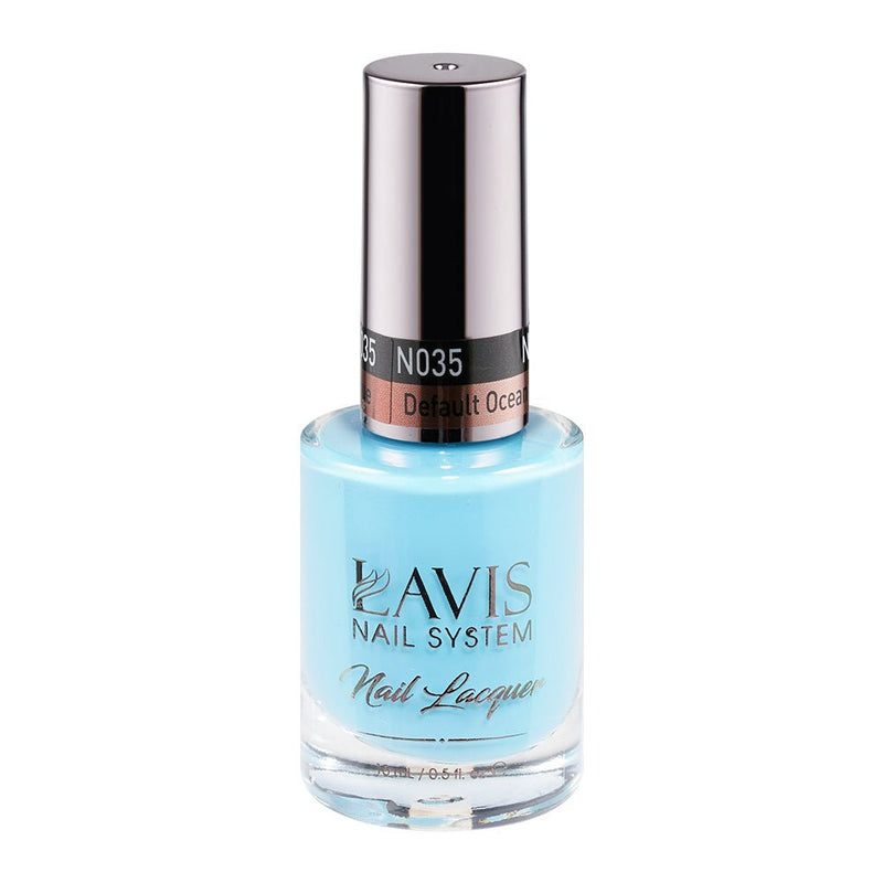 LAVIS Nail Lacquer - 035 Default Ocean Blue - DTK Nail Supply