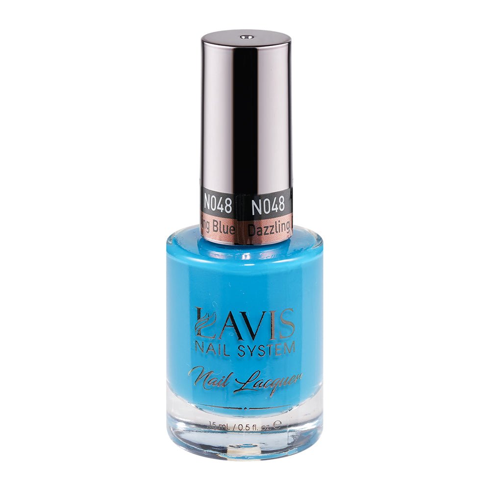 LAVIS Nail Lacquer - 048 Dazzling Blue - DTK Nail Supply