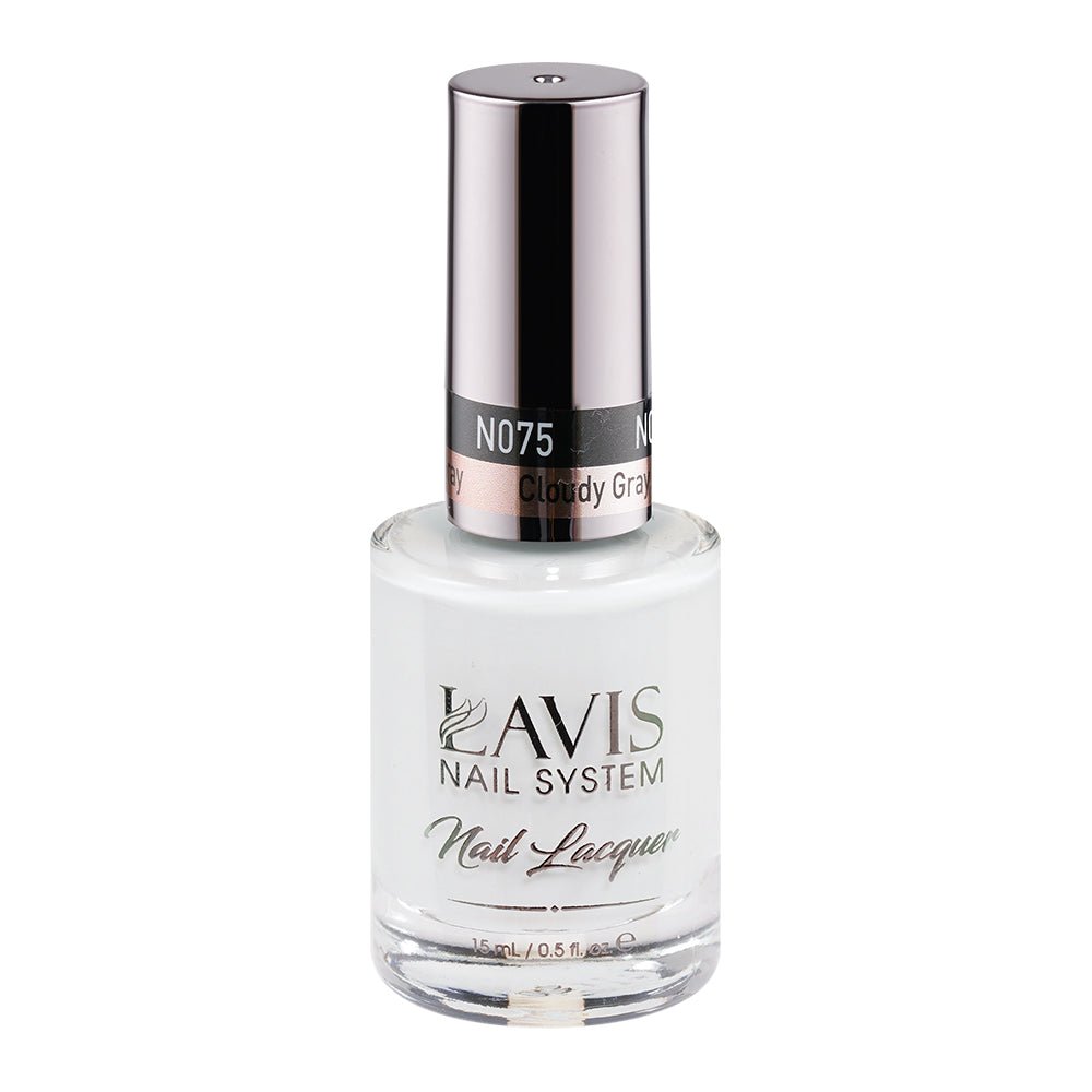 LAVIS Nail Lacquer - 075 Cloudy Gray - DTK Nail Supply