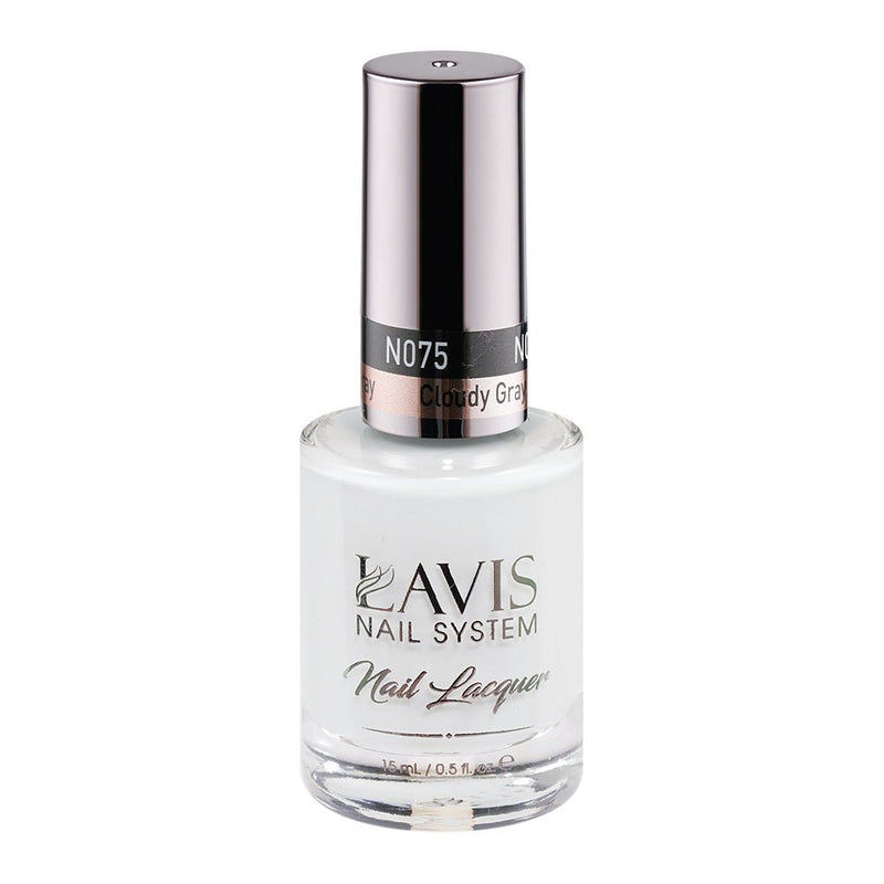 LAVIS Nail Lacquer - 075 Cloudy Gray - DTK Nail Supply