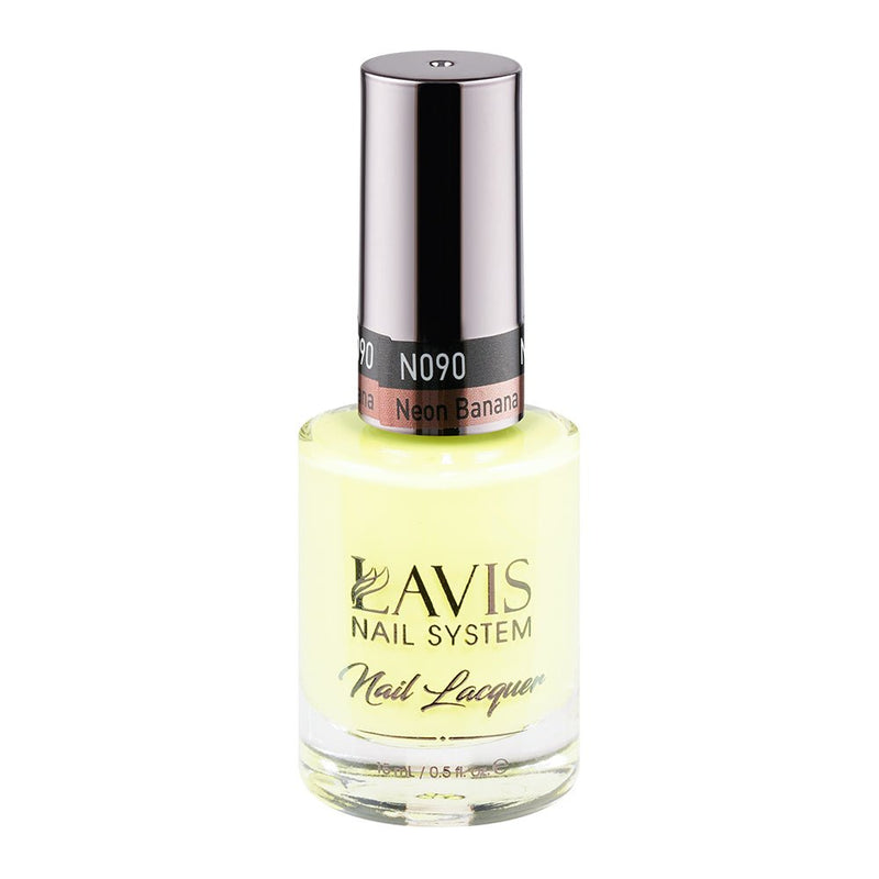 LAVIS Nail Lacquer - 090 Neon Banana - DTK Nail Supply