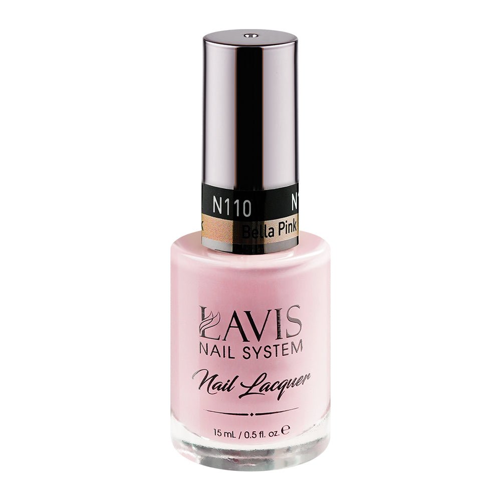 LAVIS Nail Lacquer - 110 Bella Pink - DTK Nail Supply