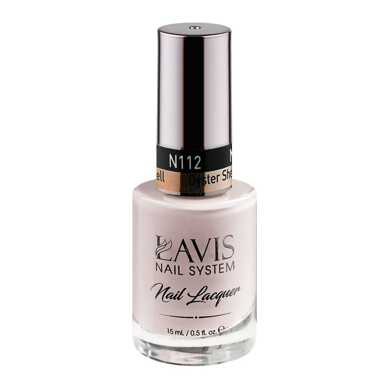 LAVIS Nail Lacquer - 112 Oyster Shell - DTK Nail Supply