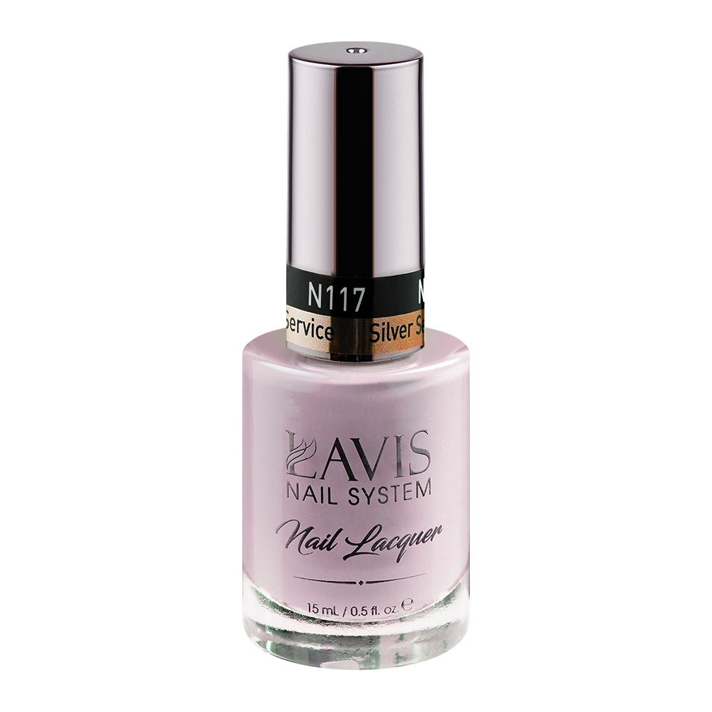LAVIS Nail Lacquer - 117 Silver Service - DTK Nail Supply