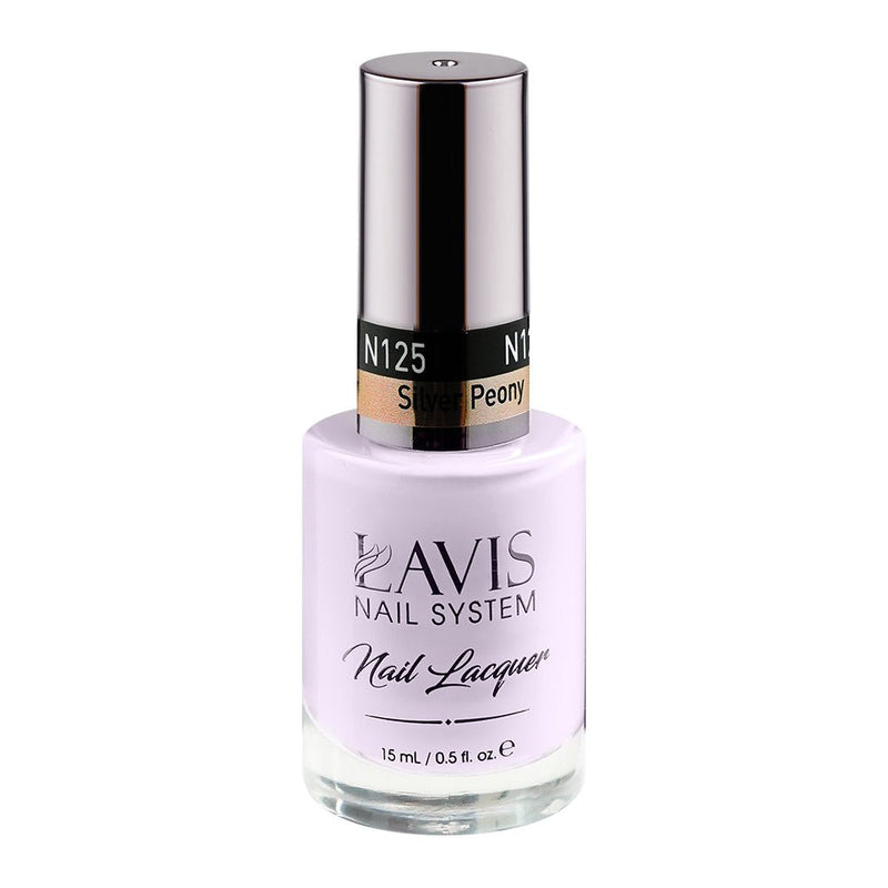 LAVIS Nail Lacquer - 125 Silver Peony - DTK Nail Supply