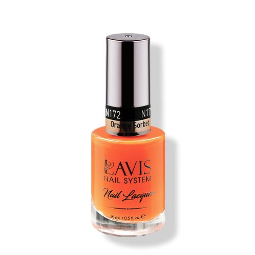 LAVIS Nail Lacquer - 172 Orange Sorbet - DTK Nail Supply