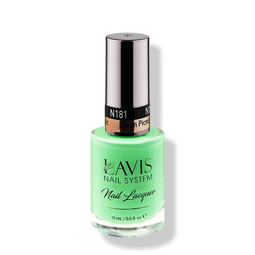 LAVIS Nail Lacquer - 181 Green Picnic - DTK Nail Supply