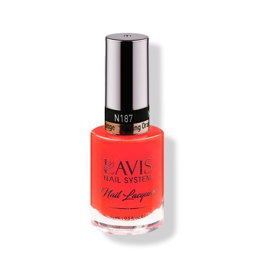 LAVIS Nail Lacquer - 187 Daring Orange - DTK Nail Supply
