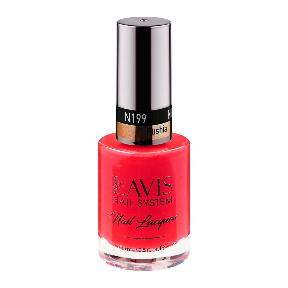 LAVIS Nail Lacquer - 199 Fushia - DTK Nail Supply