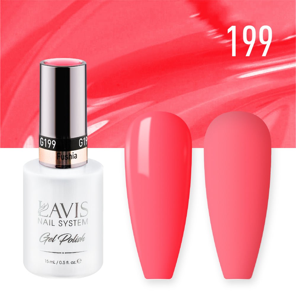 LAVIS Nail Lacquer - 199 Fushia - DTK Nail Supply